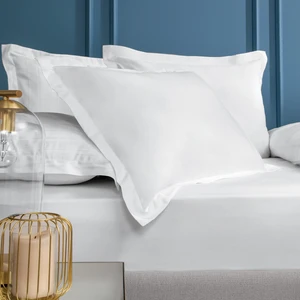 Bedding Maisy Bambu Saten Çift Kişilik  xl Lastikli Çarşaf - Beyaz