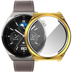 Huawei Watch Gt 3 Pro 46MM Ful Kaplama Koruyucu Kılıf, Soft Silikon Darbe Emici Saat Kılıf