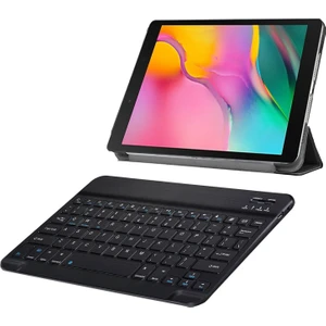Samsung Galaxy Tab A 8.0 T290 T295 T297 2in1 Set Delüx Leather Standlı Kılıf + Bluetooth Klavye - AL8108