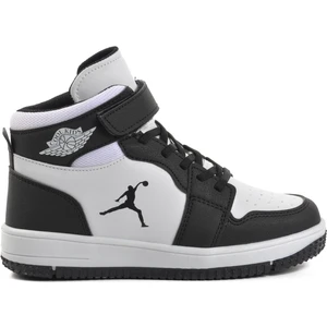 Haykat Uzun-F Siyah-Beyaz Çocuk Hi Sneaker