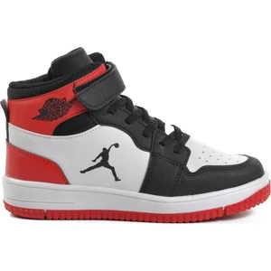 Haykat Uzun-F Siyah-Kırmızı Çocuk Hi Sneaker