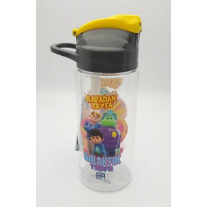 Rafadan Tayfa Kalın Pipetli Tritan Matara 500 cc Gri