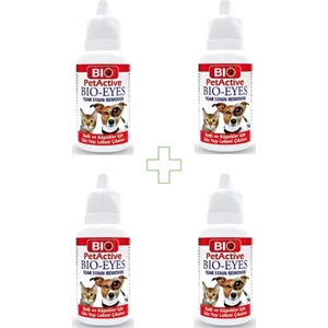 Bio Pet Active Eyes Kedi Köpek Gözyaşı Lekesi Çıkarıcı 50ML x 4ADET