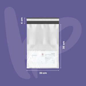 Baskısız Bantlı Cepli Kargo Poşeti -30*38+4 - 500ADET