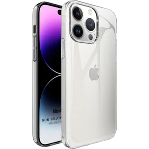 Apple iPhone 14 Pro Kılıf Non Yellowing Crystal Clear Sararma Önleyici Kristal Şeffaf