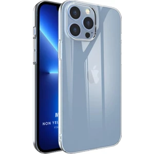 Apple iPhone 13 Pro Kılıf Non Yellowing Crystal Clear Sararma Önleyici Kristal Şeffaf