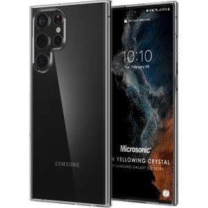 Samsung Galaxy S22 Ultra Kılıf Non Yellowing Crystal Clear Sararma Önleyici Kristal Şeffaf