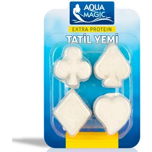 Aqua Magic Haftalık Tatil Yemi 4'lü Yüksek Proteinli Akvaryum Balıkları İçin Özel Besin