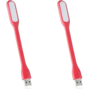 Esnek Taşınabilir USB LED Işık Lamba Gece Lambası ( 2 Adet ) Tüm USB Girişleriyle Uyumlu 17CM