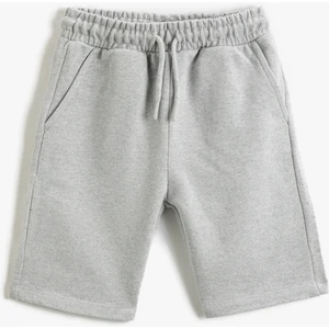 Basic Chino  Şort Beli Bağlamalı Cepli