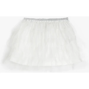 Tütü Etek Beli Lastikli Katlı Astarlı