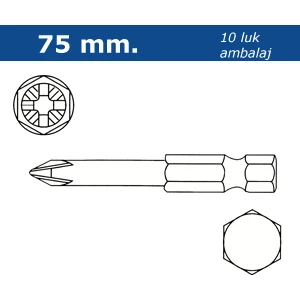 Proscr SCR03075 - PH2-75 Mm Yıldız Bits Uç