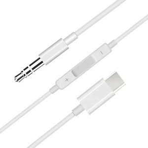 Ata Elektronik 1 Metre Type-C To Aux Kulaklık Çevirici Dönüştürücü 3.5 mm Huawei Mate Xiaomi Samsung Redmi Uyumlu
