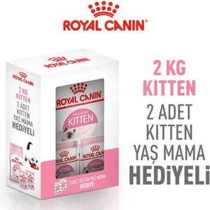 Royal Canin Box Kitten Yavru Kedi Maması 2 kg + 2 Adet Kitten Yaş Mama Hediyeli