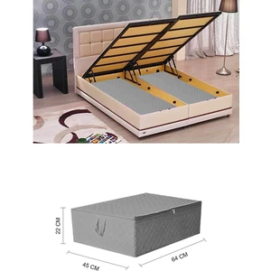 Çekyat Baza Tipi Hurç - Baza Altı Büyük Boy Saklama Hurcu 64 x 45 x 22 cm