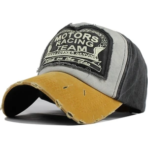 Szykd Yetişkin Renk Kontrast Retro Mektup Beyzbol Kapağı Sarı + Siyah  (Yurt Dışından)