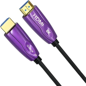 (CPS8K150) 15MT 8k 60HZ HDMI 2.1 - Ethernet 48 Gbps Metal Başlık Aktif Fiber Optıc HDMI Kablo