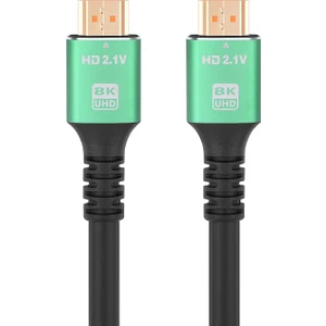 (CPS8K15) 1,5mt 8k 60HZ HDMI 2.1 - Ethernet 48 Gbps Metal Başlık HDMI Kablo