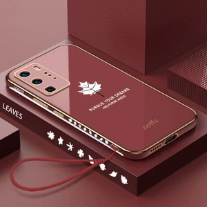Shin-Wo Huawei P40 Pro Için Telefon Kılıfı Silikon Elektrolizle Kaplanmış Darbeye Dayanıklı Kapak (Yurt Dışından)