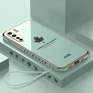 Shin-Wo Oppo A91 Için Telefon Kılıfı Silikon Elektrolizle Kaplanmış Darbeye Dayanıklı Kapak (Yurt Dışından)
