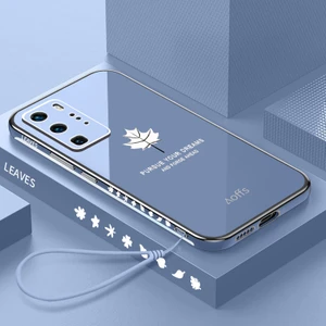 Shin-Wo Huawei P40 Pro Için Telefon Kılıfı Silikon Elektrolizle Kaplanmış Darbeye Dayanıklı Kapak (Yurt Dışından)