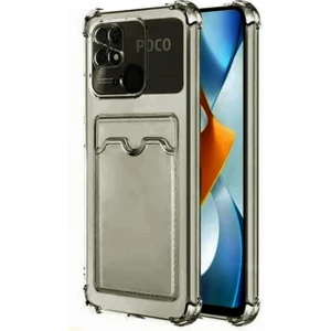 Xiaomi Poco C40 Kılıf Kartlıklı Darbe Korumalı Silikon