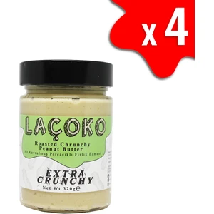 Şekersiz Glutensiz Vegan Az Kavrulmuş Çiğ Parçacıklı (Extra Crunchy) Fıstık Ezmesi 1,28 kg