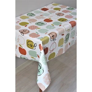 Dede Ev Tekstil  Elyaf Astarlı Silinebilir Pvc Muşamba Masa Örtüsü 8216-1ELMA