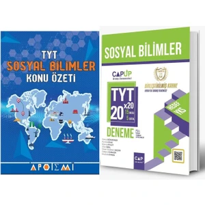 Çap Yayınları Sosyal Deneme - Apotemi TYT Sosyal Konu Özetli Seti 2 Kitap