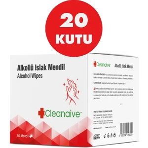 Alkollü Islak Mendil (50 Mendil) x 20 Kutu