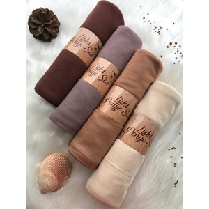 Naciye Sultan Tesettür Penye Şal 4'lü Set (Çikolata - Vizon - Karamel - Bej)