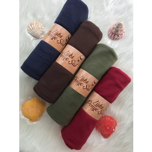 Naciye Sultan Tesettür Penye Şal 4'lü Set (Lacivert - Acı Kahve - Haki - Bordo)