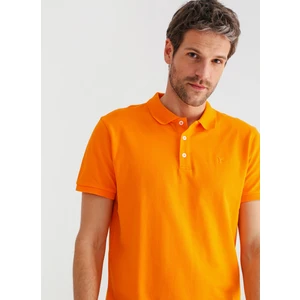 Polo Yaka Düz Turuncu Erkek T-Shirt LEGOLAS Y