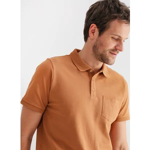 Fabrika Comfort Düz Deve Tüyü Erkek Polo T-Shirt cm Nobro K Ceplı