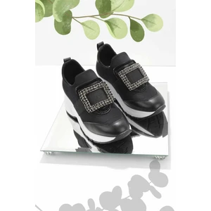 Siyah Streç Kadın Sneaker K01791089017