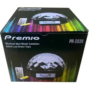 PREMİO PR-2839 USB/MP3/BLUEOOTH/UK SİHİRLİ LED DİSKO TOPU