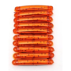 10 Adet 9 Ledli Parmak LED Lamba Sarı 12V-24V