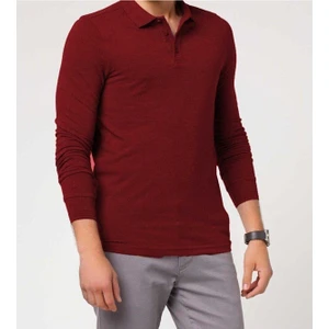YHE Store Polo Yaka Uzun Kollu  Tişört Pamuklu Uzun Kol Polo Yakalı Tshirt