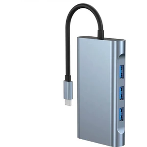 87W Pd 7in1 Type-C Cevirici Hub 1000 USB 3.0 + 4K HDMI + RJ45 + Type-C Dock Station