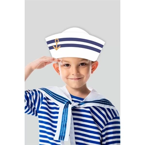 Neşeli Günlerim Denizci Şapkası  6'lı Doğum Günü * (Kalın Kağıt)