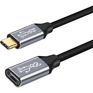 USB C3.1 Type C Uzatma Kablosu 100W USB C Erkek Kadın Gen 2 Genişletici Kablosu (Yurt Dışından)