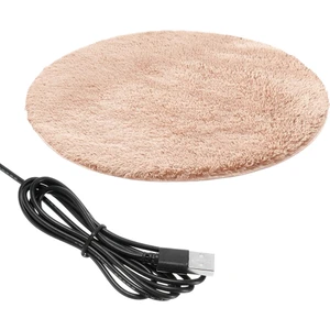 Peluş Ped USB Elektrik Evcil Hayvan Isıtma Yatak Battaniyesi - Kahverengi (Yurt Dışından)