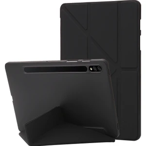 Zsunsky Shop Samsung Galaxy Tab S8 / S7 Için Deri Tablet Kasası Siyah (Yurt Dışından)