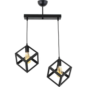 Rustik Retro Model Geometrik Sarkıt Metal Küp Avize