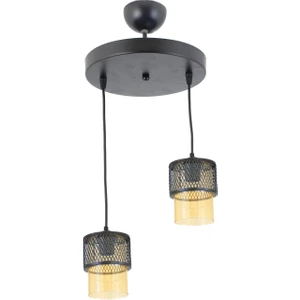 Tekli Bal Cam Kafes Model Modern Sarkıt Avize