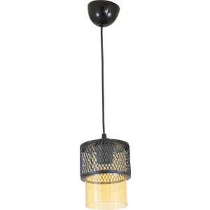 Tekli Bal Cam Kafes Model Modern Sarkıt Avize