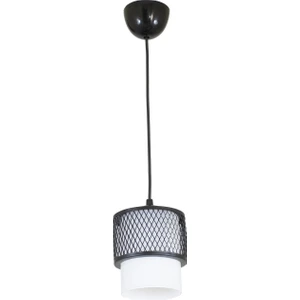 Tekli Beyaz Cam Kafes Model Modern Sarkıt Avize