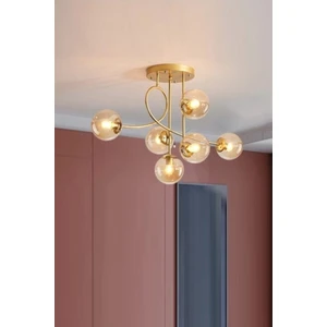 Pare Model Modern Spor Gold 6'lı Glop Bal Camlı Avize