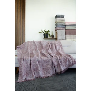 Mutlu Çeyiz Diva Pamuklu Çekyat Örtüsü 170X220 cm Gri Çift Taraflı Kullanım Koltuk Örtüsü | Koltuk Şalı