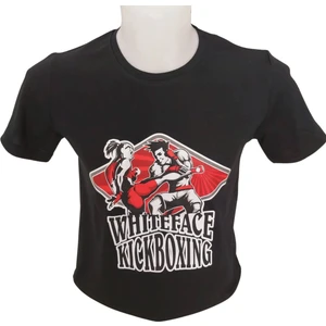 Whiteface Kick Boks Özel Tasarım Baskılı Tişört (Siyah)